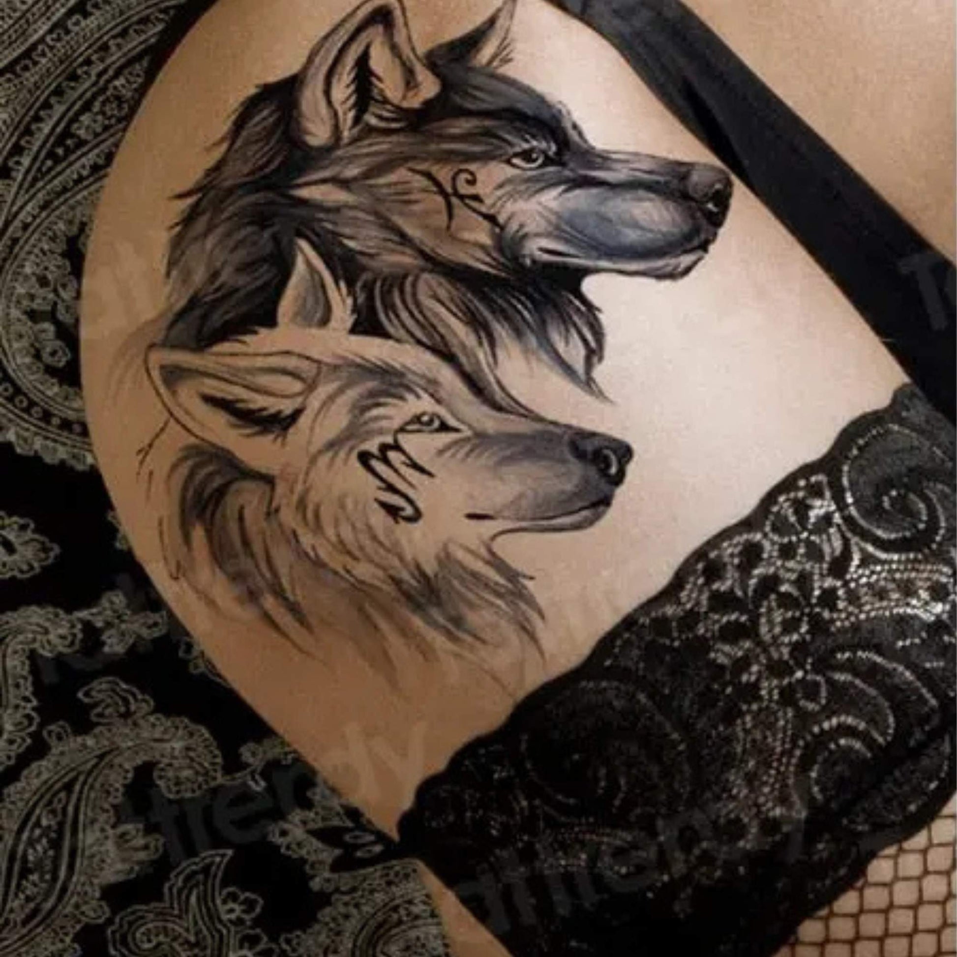 Unisex  Wild Animals Semi Permanent/Temporary Long-Lasting Tattoo