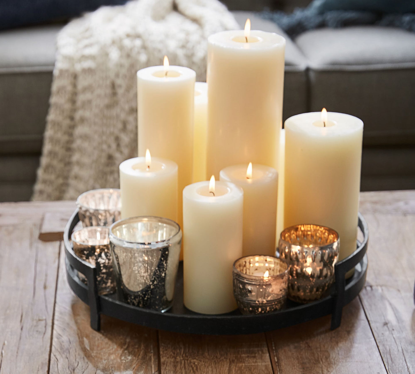 3"x6" Unscented Ivory Pillar Candle Candles product image 5