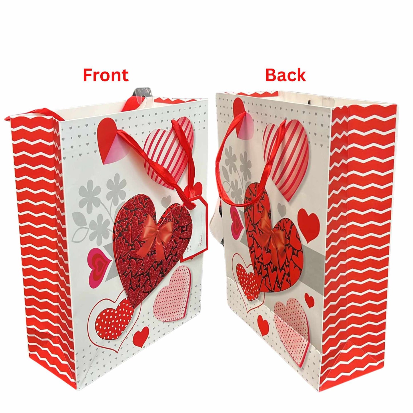 Heart Design Valentines Day Gift Bags