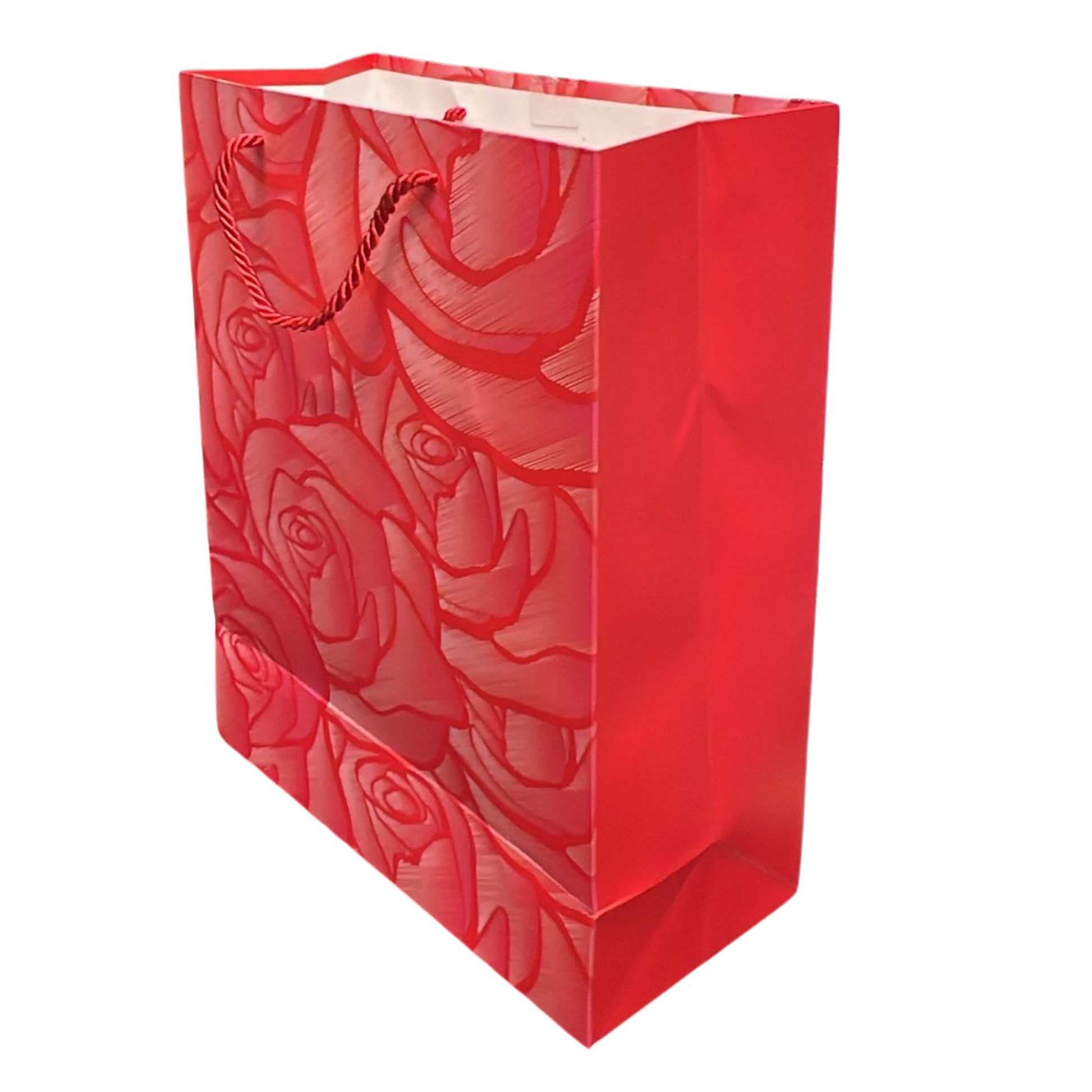 Shiny Red Glittery Valentines Day Gift Bag