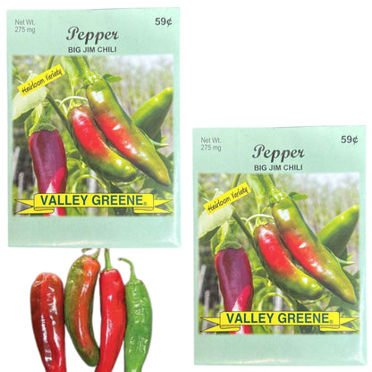 Valley Greene 275mg Big Jim Chili Pepper Seeds