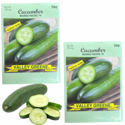 Valley Greene 750mg Cucumber Marketmore 76 Seeds: