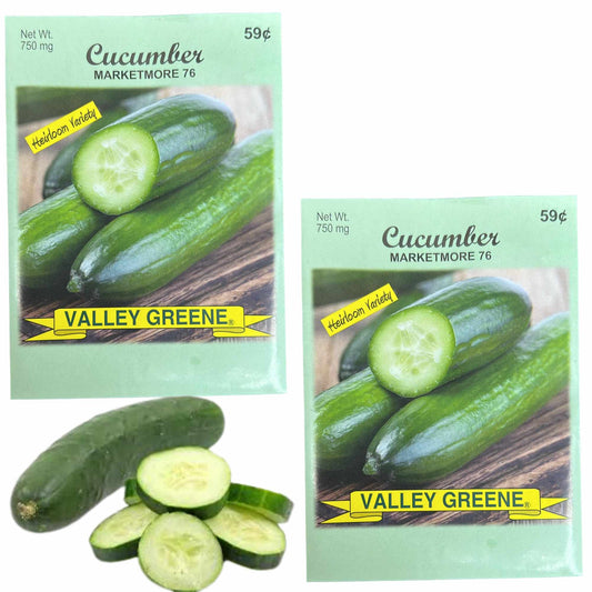 Valley Greene 750mg Cucumber Marketmore 76 Seeds: