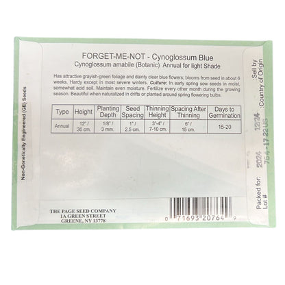Valley Greene  Forget-Me-Not Blue Flower Seeds 