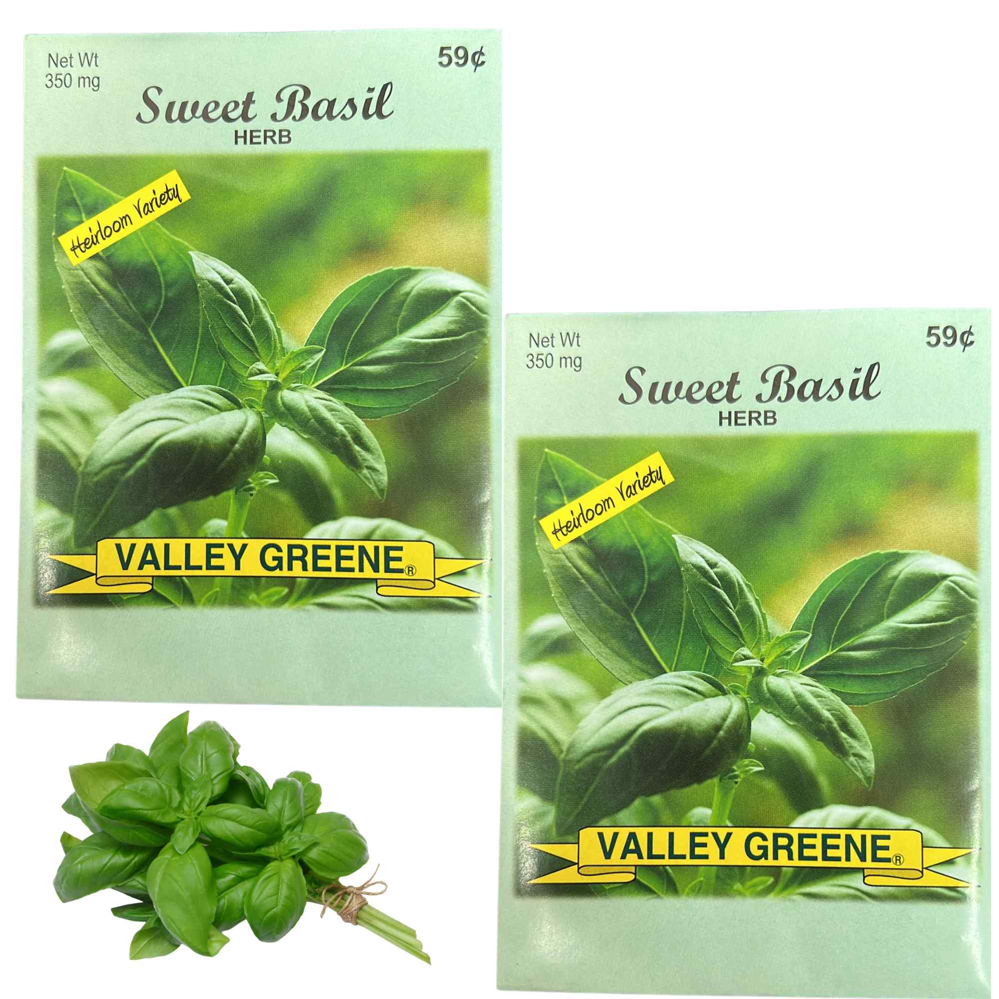 Valley Greene 350g Little Marvel Sweet Basil Seeds: 2 Pack main product image