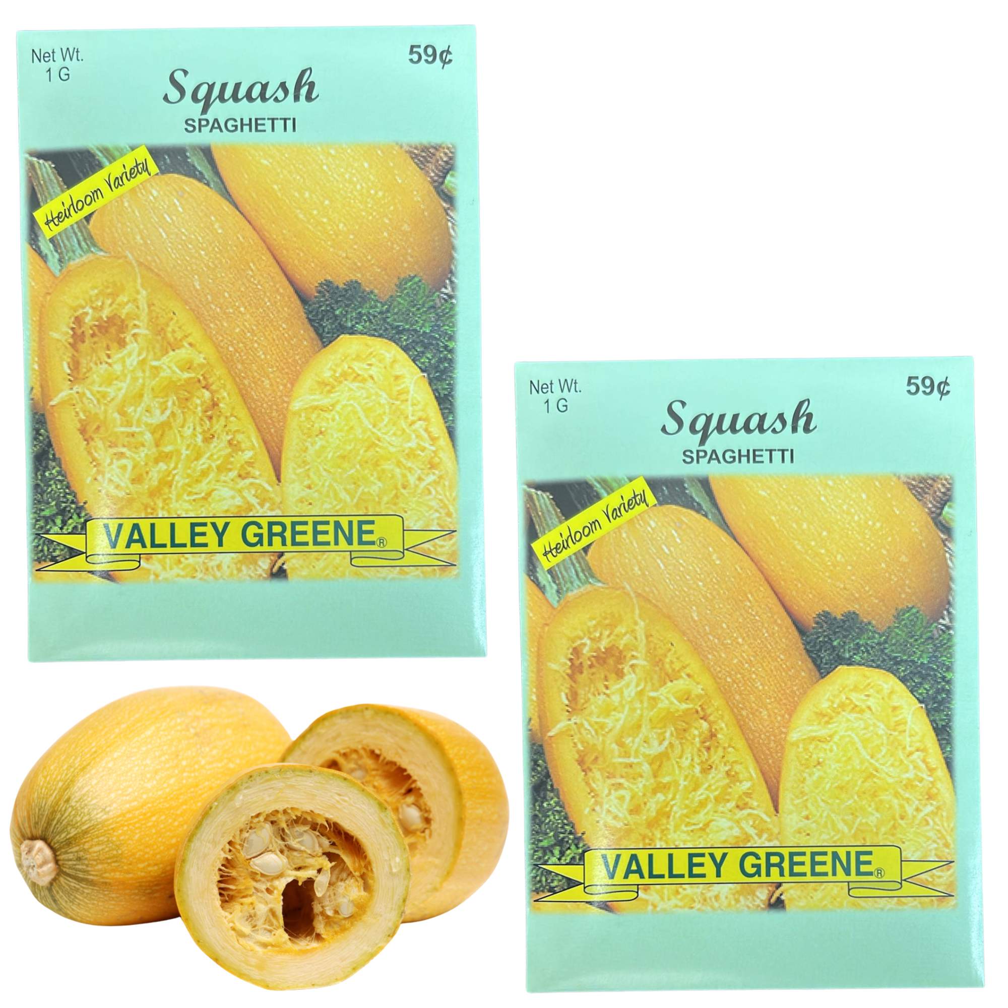 Valley Greene 1G Squash Spaghetti Seeds:2 Pack main product image
