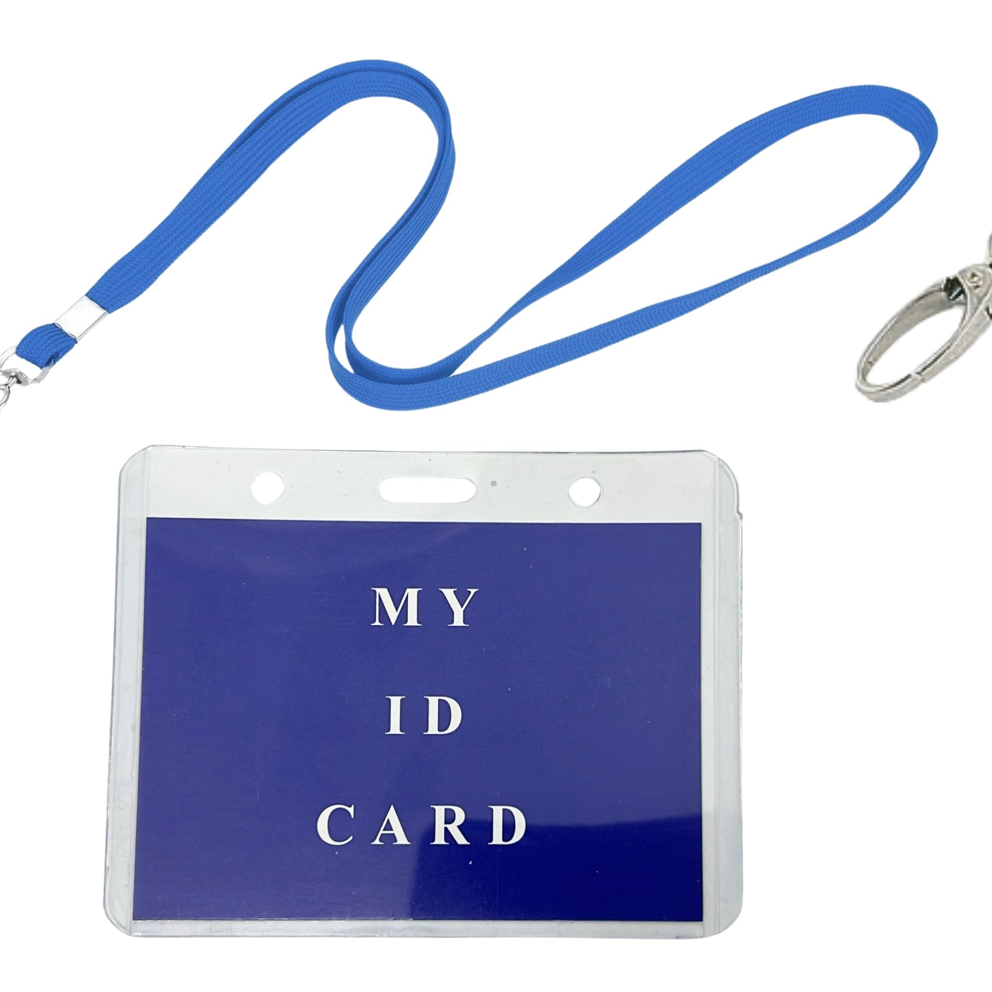 Clear Plastic ID Card Holder with Neck Lanyard: 1 Pack Lanyards Office & School Supply Catalog product image 9