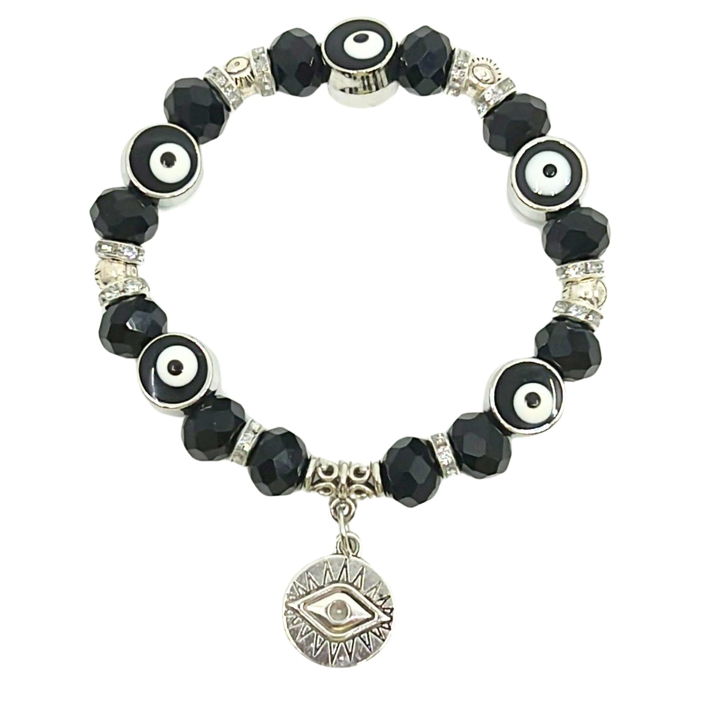Evil Eye Colorful Bead Bracelet