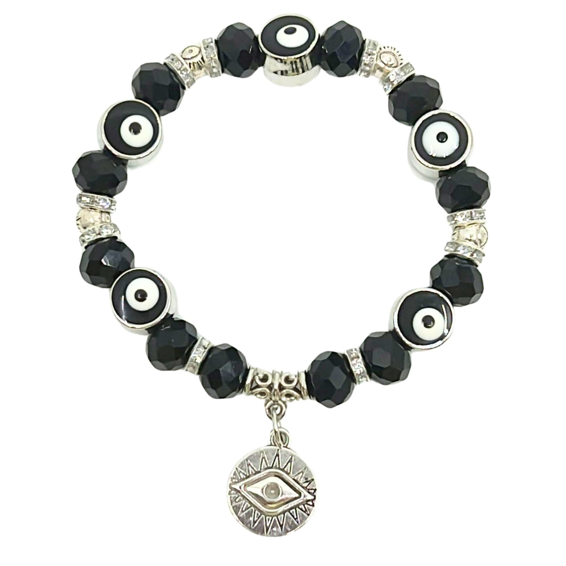 Evil Eye Colorful Bead Bracelet