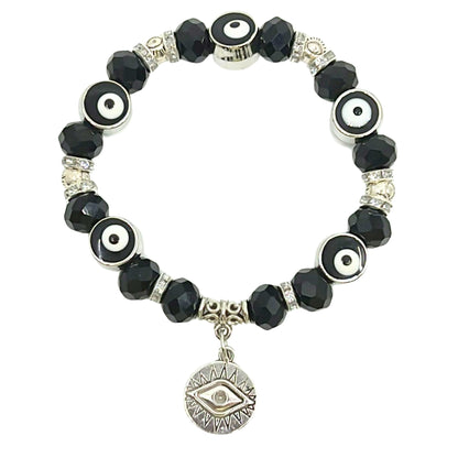 Evil Eye Colorful Bead Bracelet