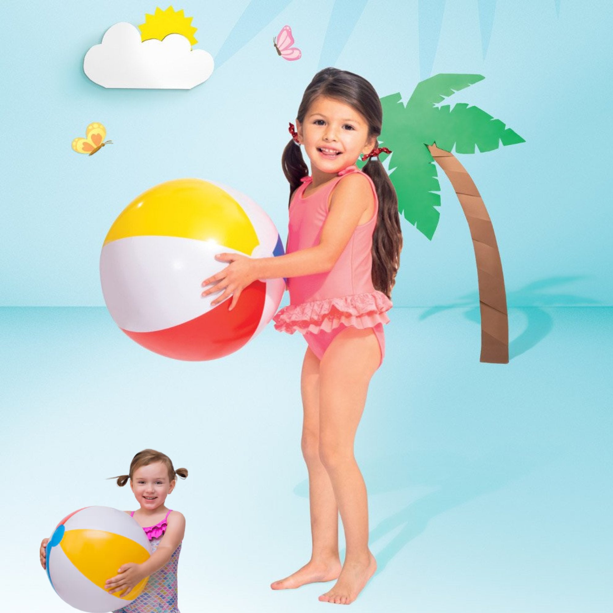Intex 20" Glossy Panel Beach Ball: 1 Pack Beach Balls Holidays Gift Toys product image 5