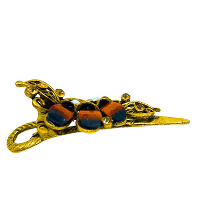 Vintage Hair Clip with Precious Stones