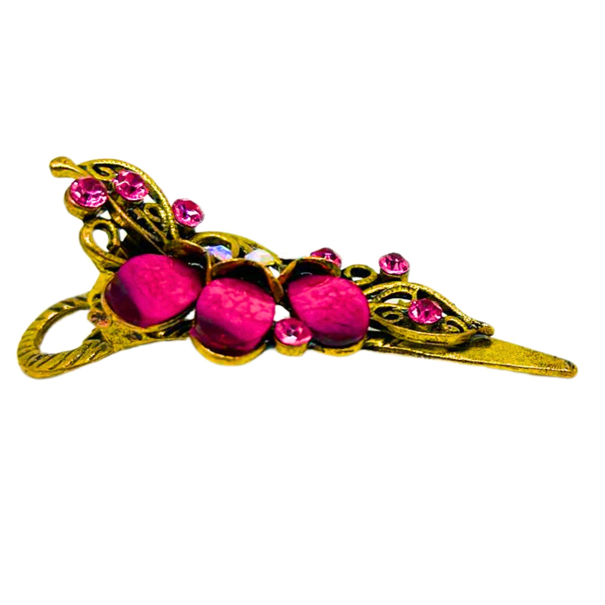 Vintage Hair Clip with Precious Stones