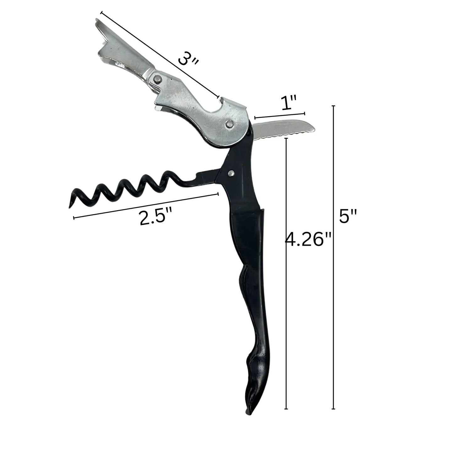 Waiter’s Corkscrew with Foil Cutter | 2-in-1 Tool