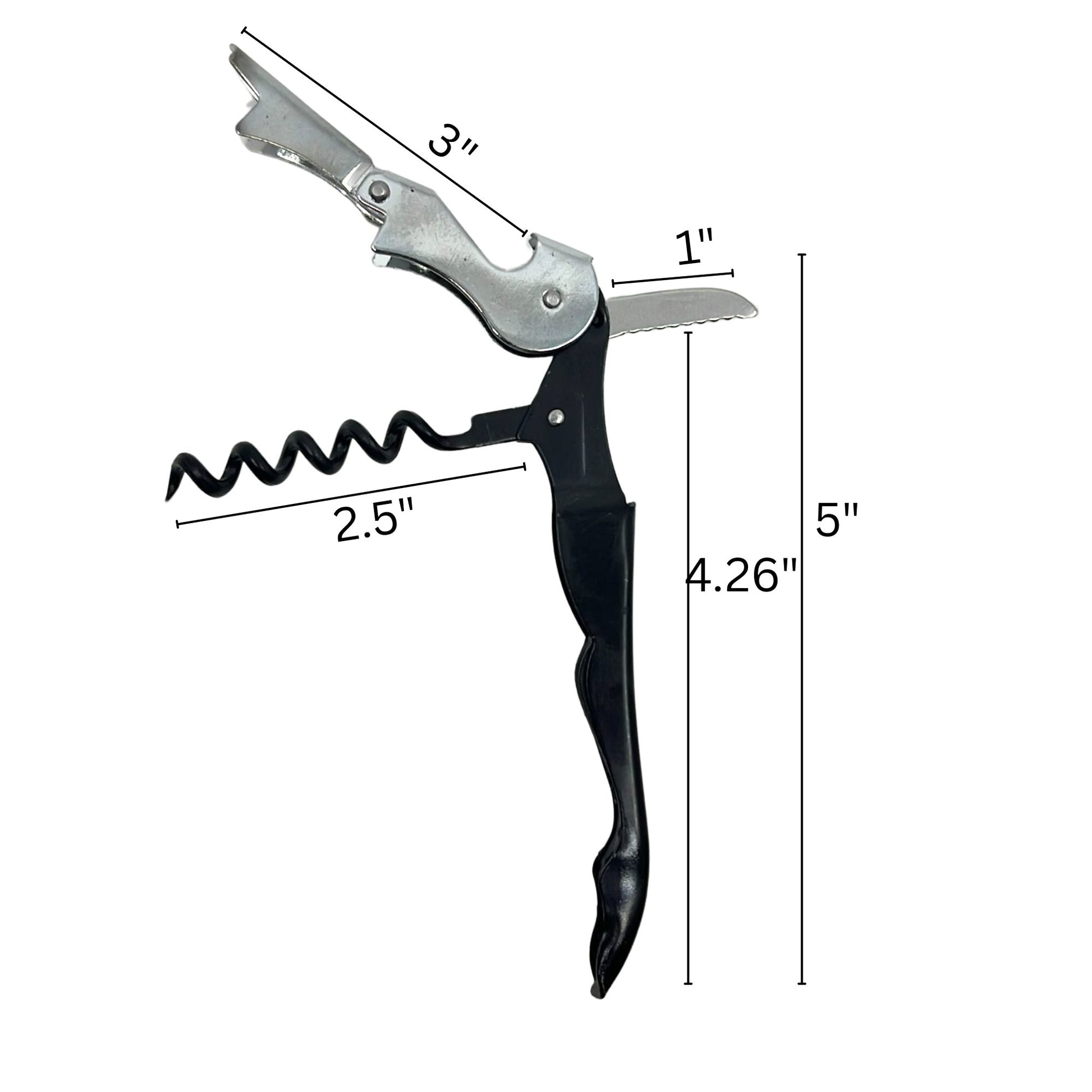 Waiter’s Corkscrew with Foil Cutter | 2-in-1 Tool