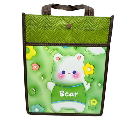 Reusable Fabric Gift Bag with Double Pockets and Safety Button