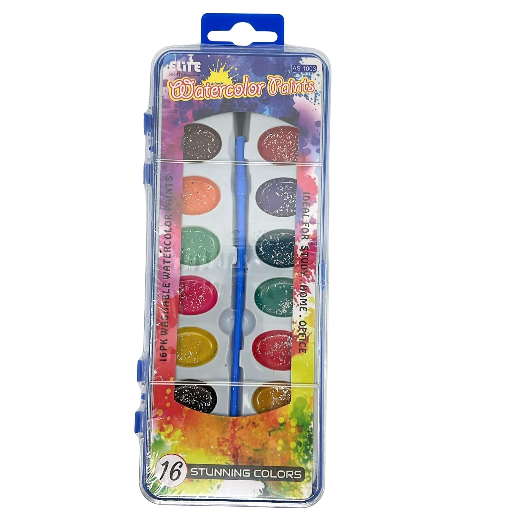 Washable Watercolor Paint Set: 16 Colors Art & Craft Paint Color Paint DIY School main product image