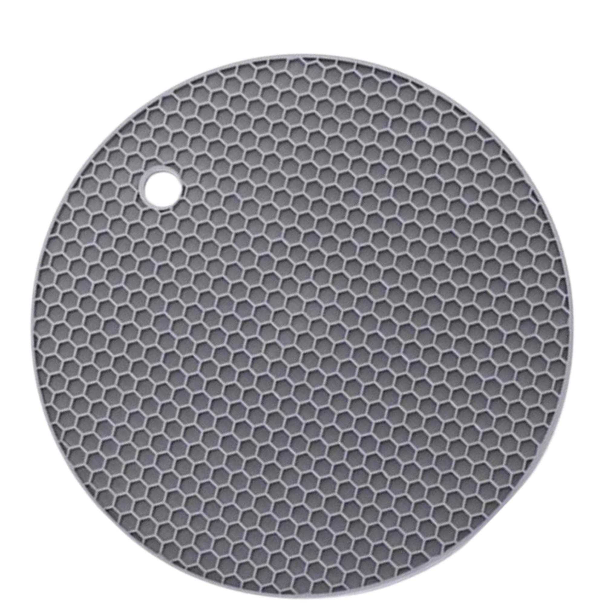 7" Round Silicone Placemat & Holder: 1 Pack Trivets Kitchen Accessories product image 6