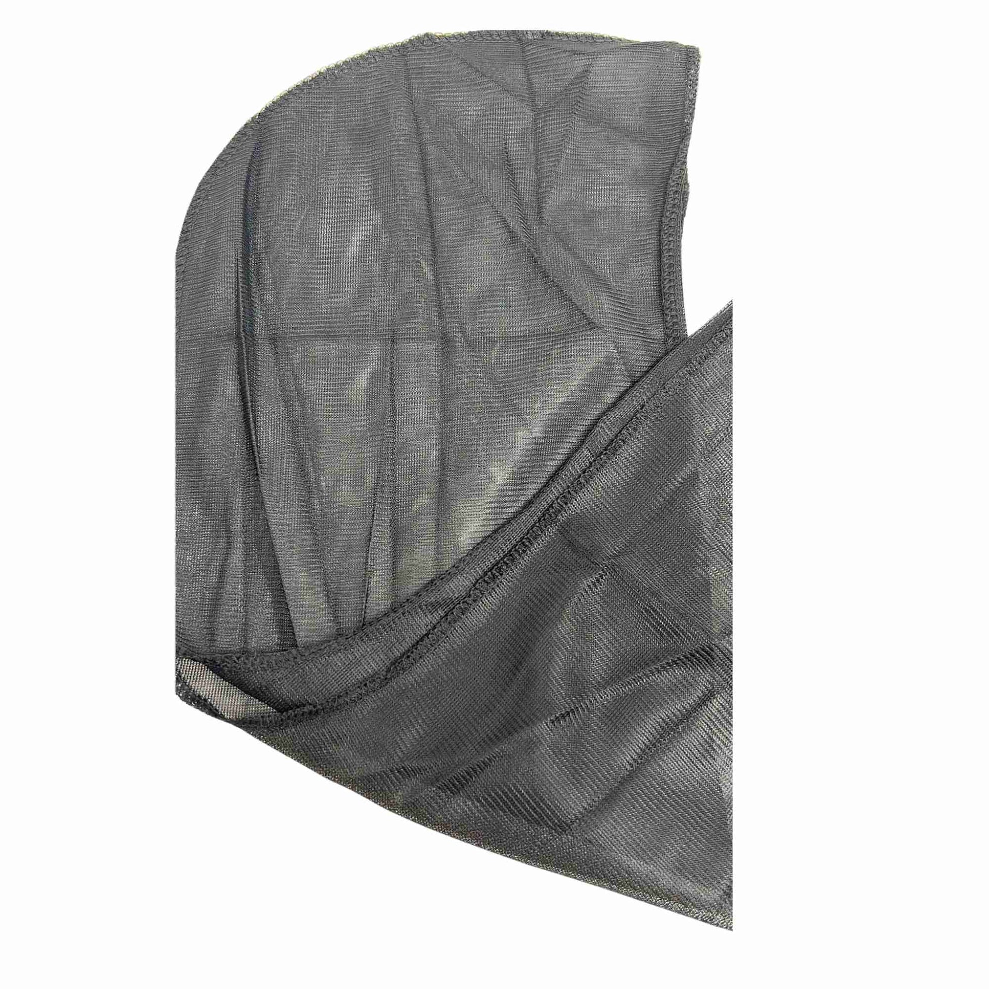 Waterproof Satin Wrap Cap Black X-Large