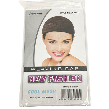 Weaving Cap Invisible Nylon Hair Net with Elastic – One Size Fits Most