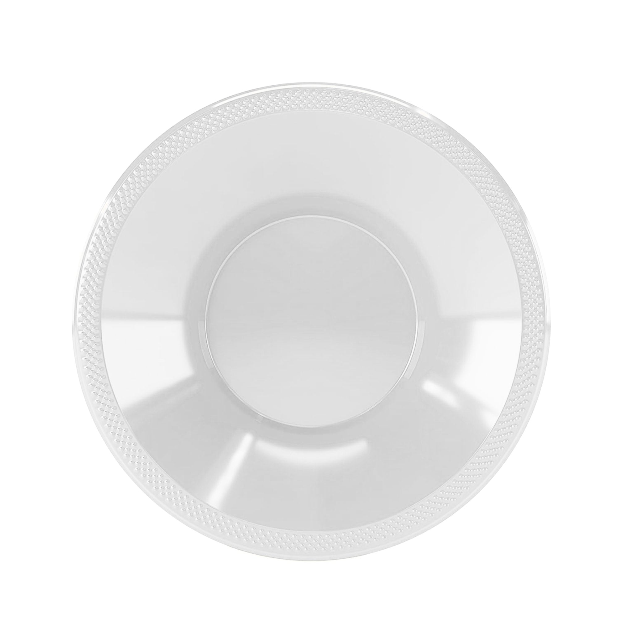 Disposable 12oz White Plastic Bowl: 6 Pack Plastic Bowls lifestyle use image