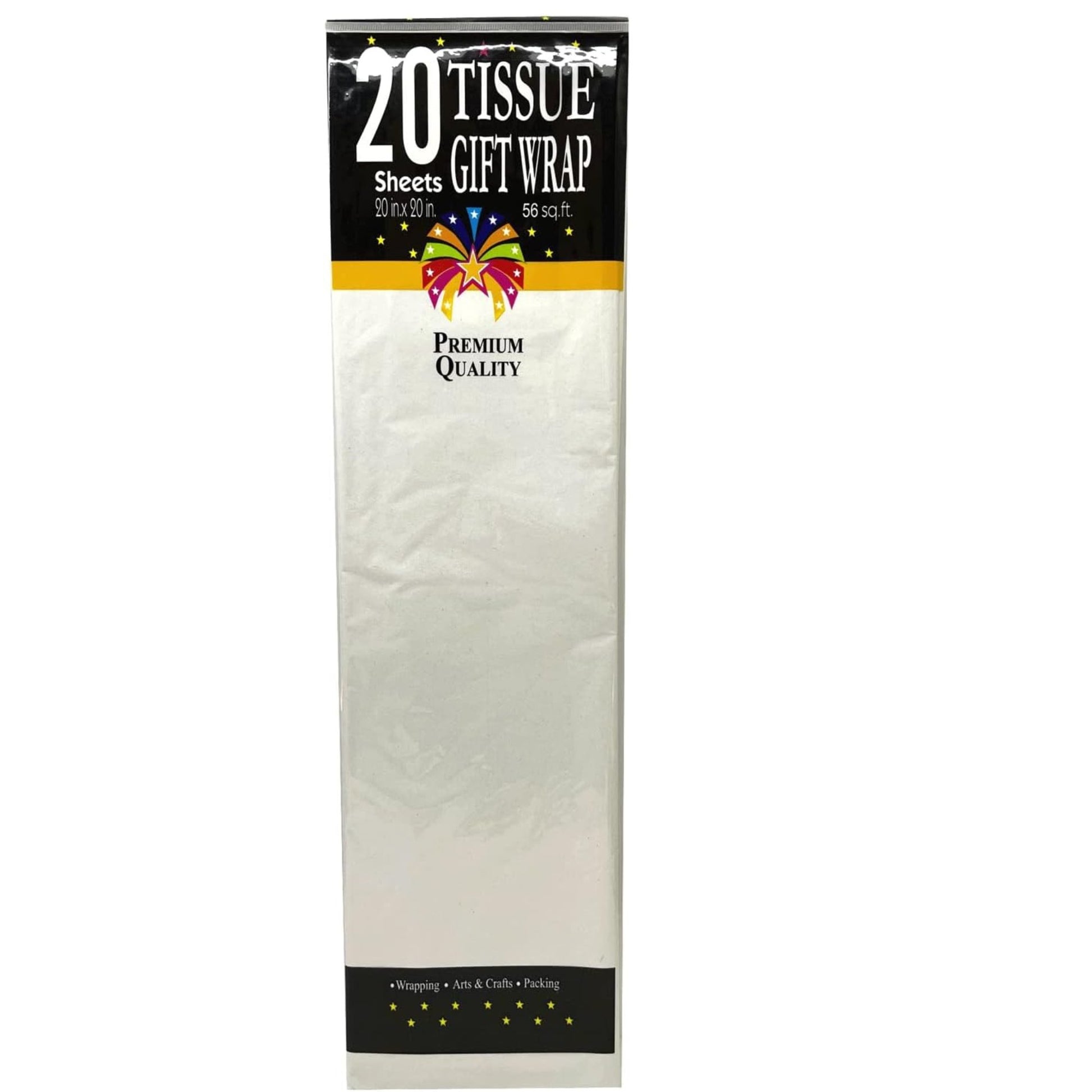 20"X20" White Gift Wrap Tissue Paper