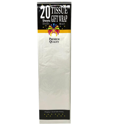 20"X20" White Gift Wrap Tissue Paper