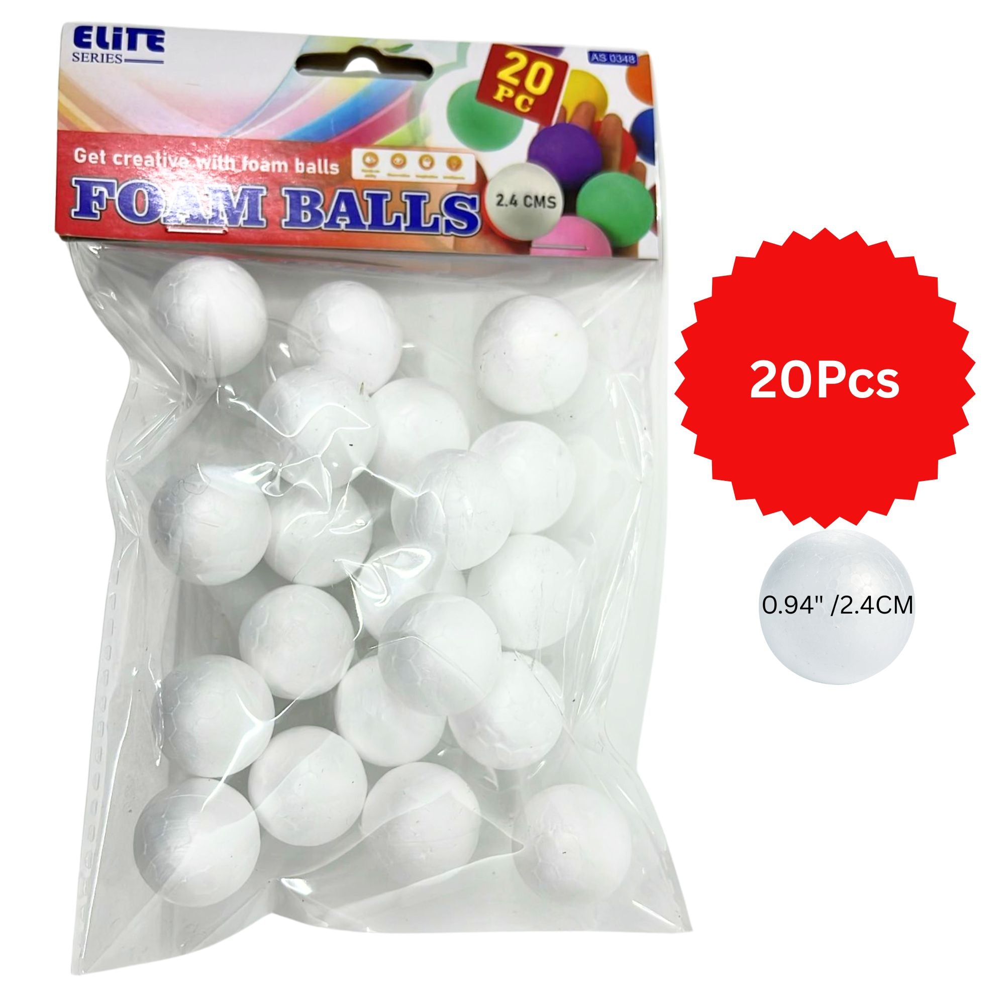 White Polystyrene Spheres Foam Balls for Crafts Craft Foam & Styrofoam DIY lifestyle use image
