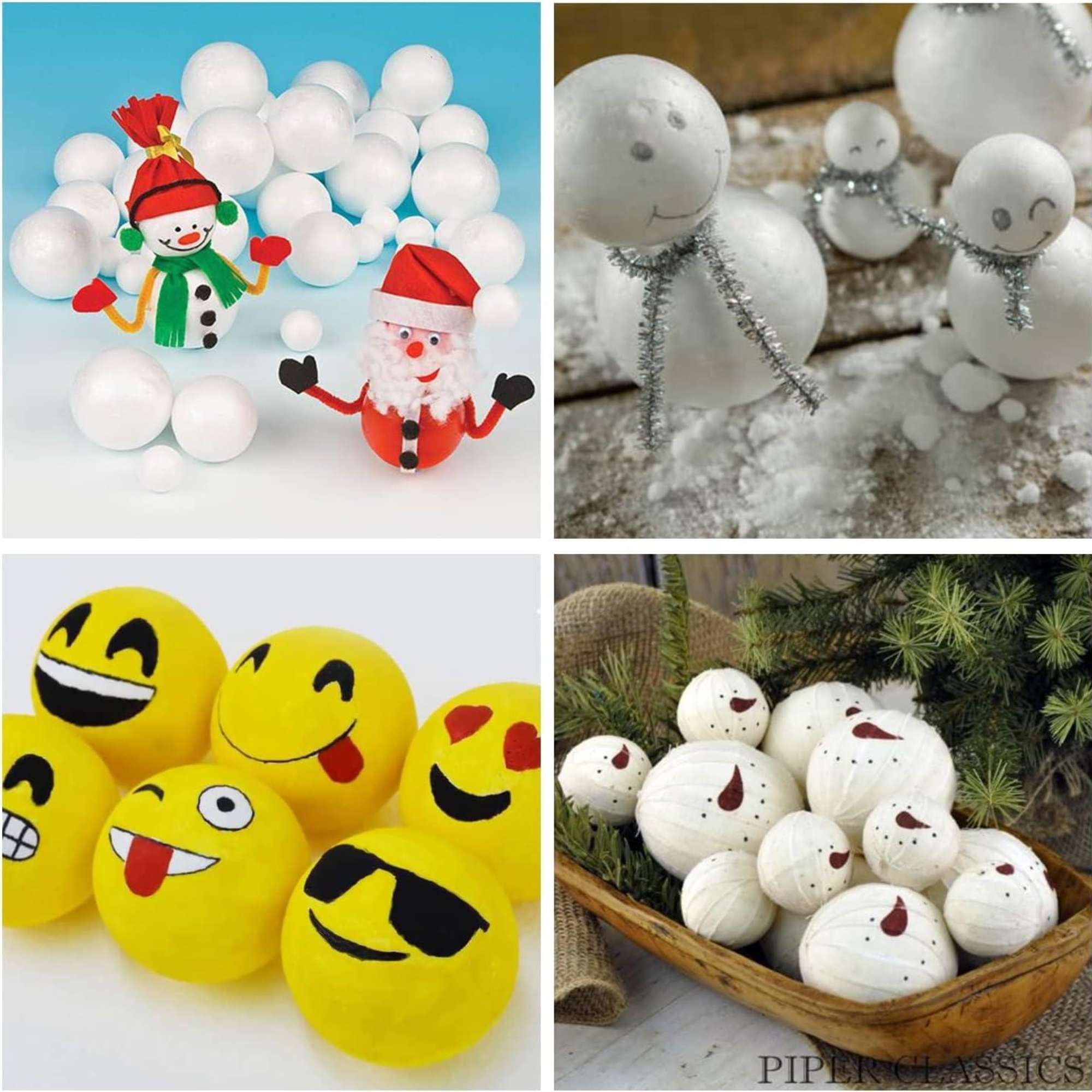 White Polystyrene Spheres Foam Balls for Crafts Craft Foam & Styrofoam DIY product image 5