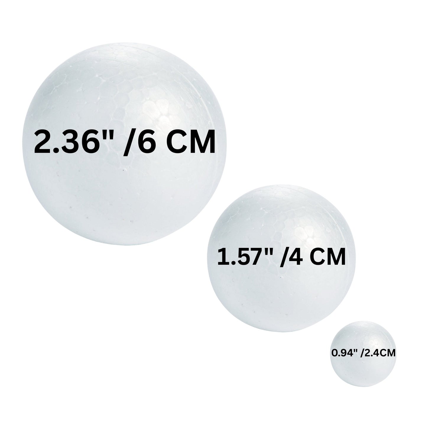 White Polystyrene Spheres Foam Balls for Crafts
