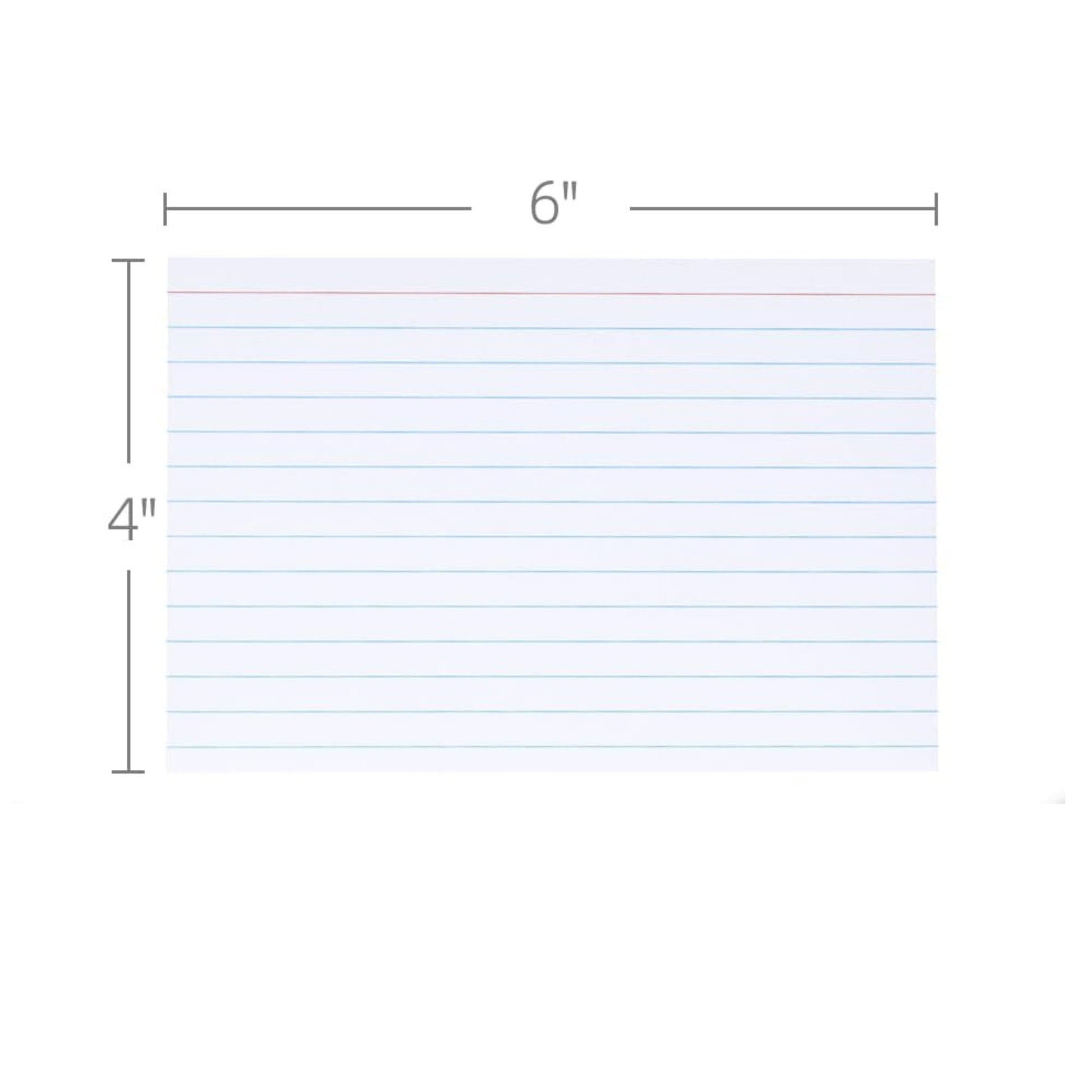 White & Ruled Index Cards