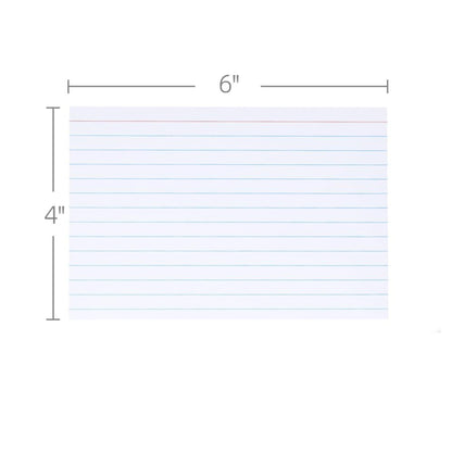 White & Ruled Index Cards