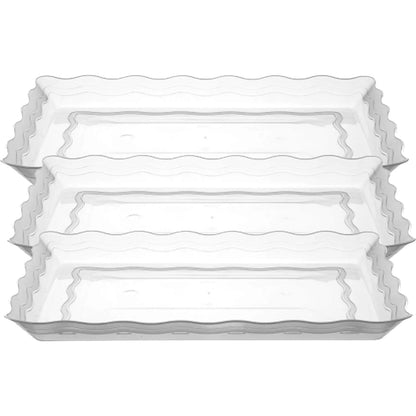 9''X13'' Clear Plastic Rectangular Tray