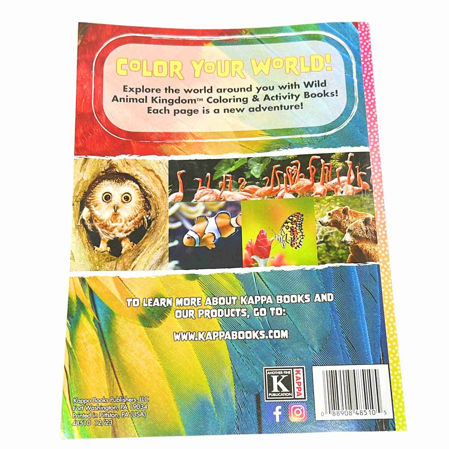 Wild Animal Kingdom Coloring & Activity Book – Kids Ages 4 to 8 Fun Learning Adventure Book