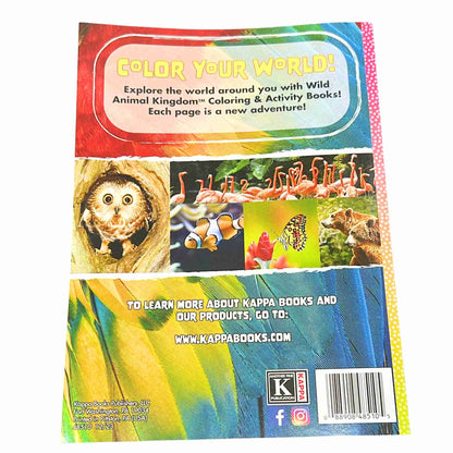Wild Animal Kingdom Coloring & Activity Book – Kids Ages 4 to 8 Fun Learning Adventure Book