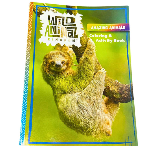 Wild Animal Kingdom Coloring & Activity Book – Kids Ages 4 to 8 Fun Learning Adventure Book