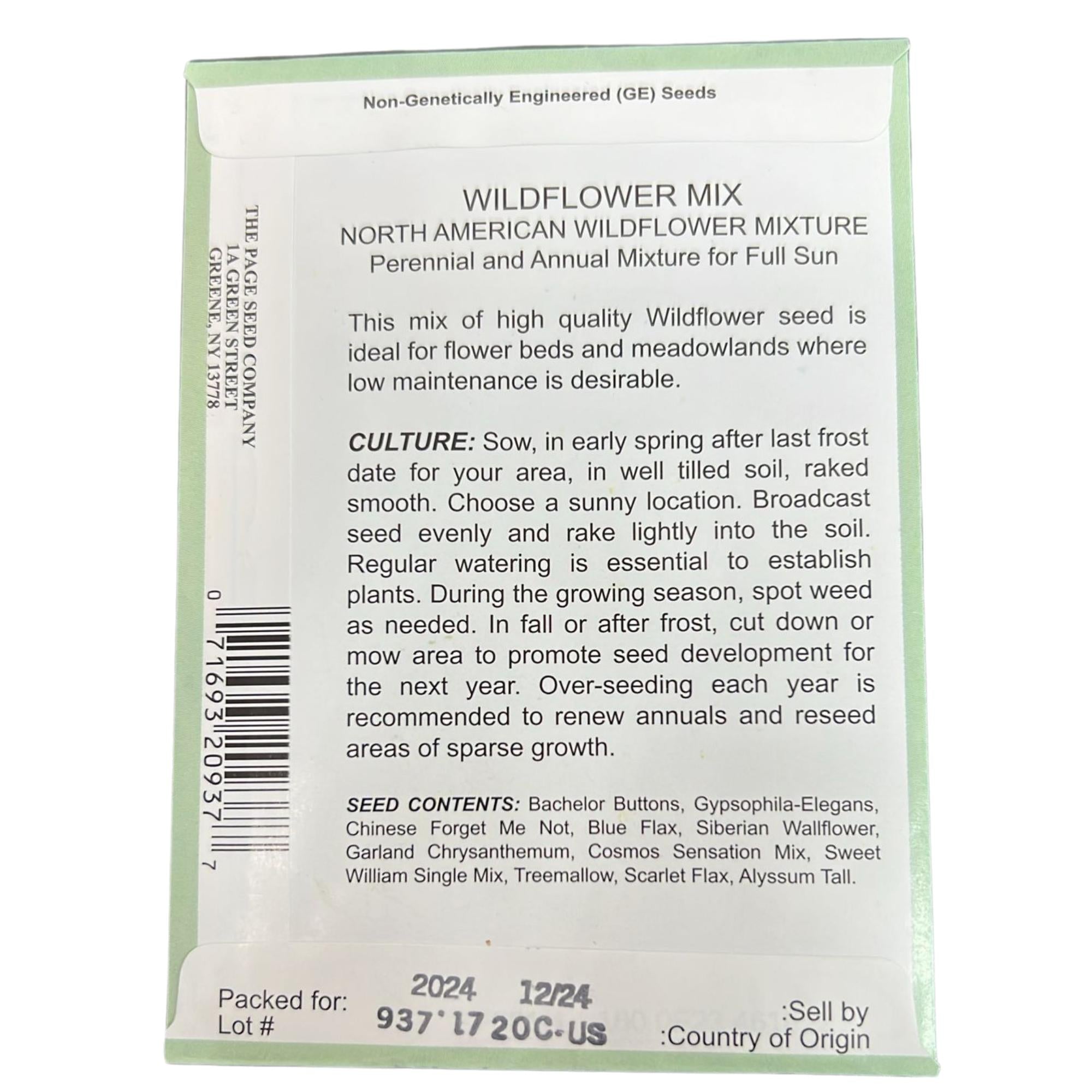 Valley Greene 300mg Wildflower Seed Mix:2 Pack Seeds product detail image
