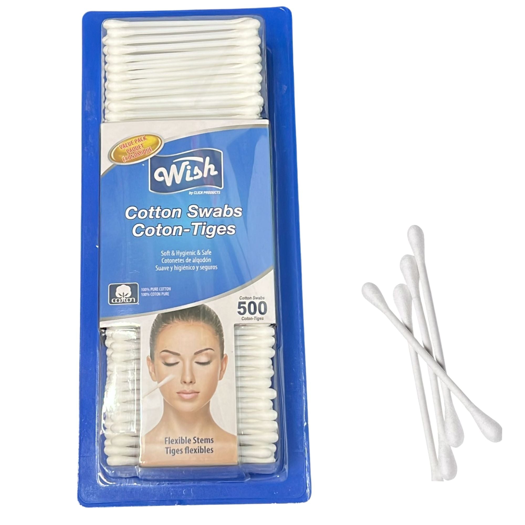 Double Tipped Wish Cotton Swabs: 500 Pack Personal Care main product image
