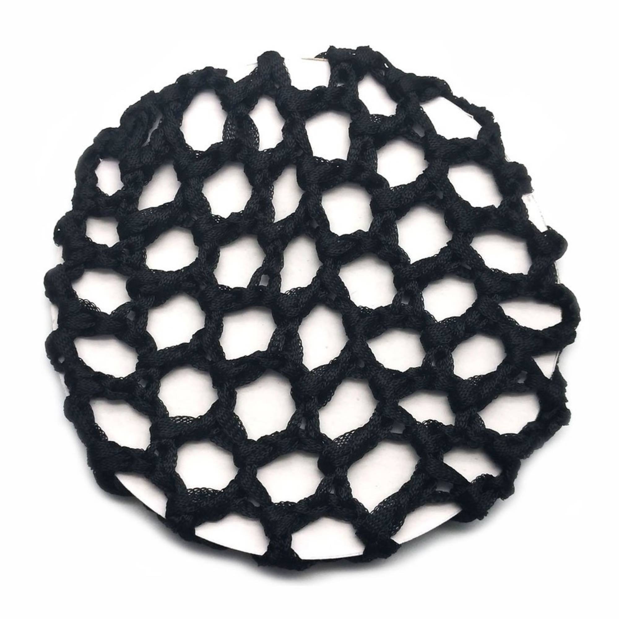 Women Ballet Dance Skating Snoods Hair Net Bun Cover Black: 1 Pack Hair Nets hairs lifestyle use image