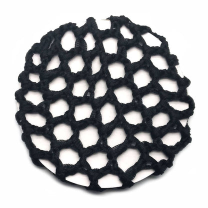 Women Ballet Dance Skating Snoods Hair Net Bun Cover Black