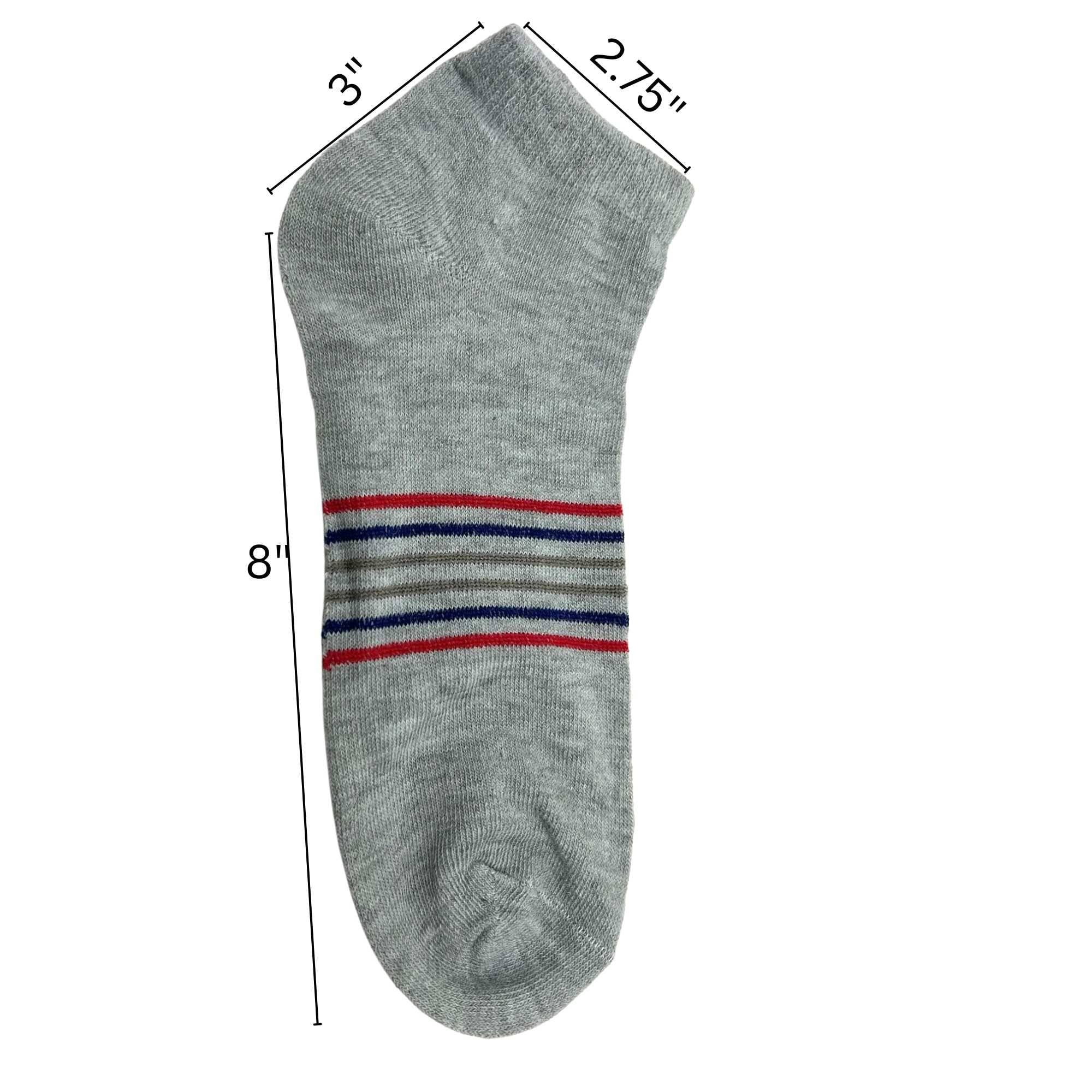 Men’s Ankle Socks – Size 10 to 13 Soft & Stretchy Fit Socks: 1 Pair Women's Socks product detail image