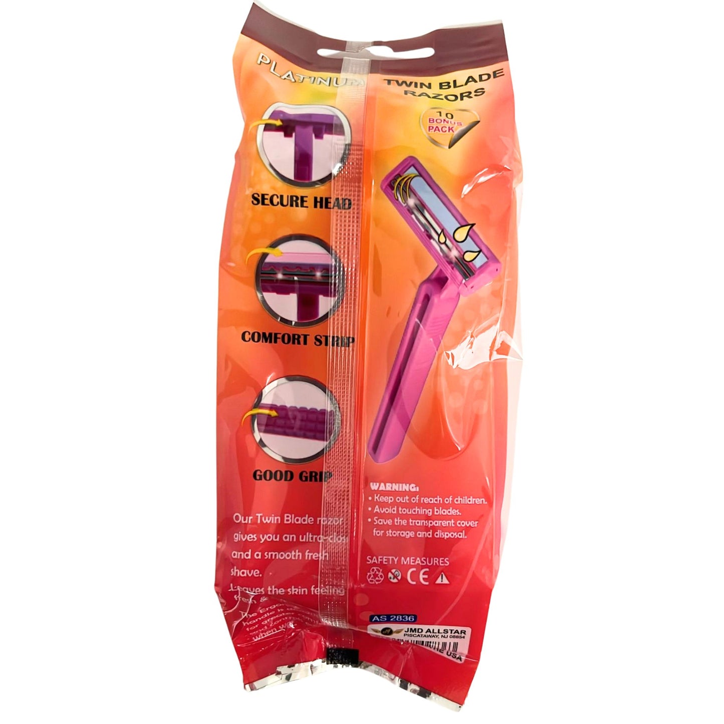 Women’s Twin Blade Razors with Lubricating Aloe Strip