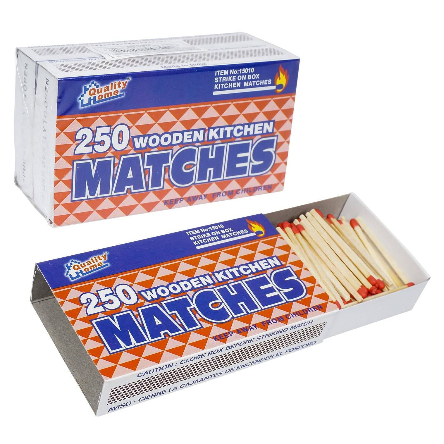 Wooden Matches Kitchen 250 Pack Kitchen Tools & Utensils BBQ candle Gadget product detail image