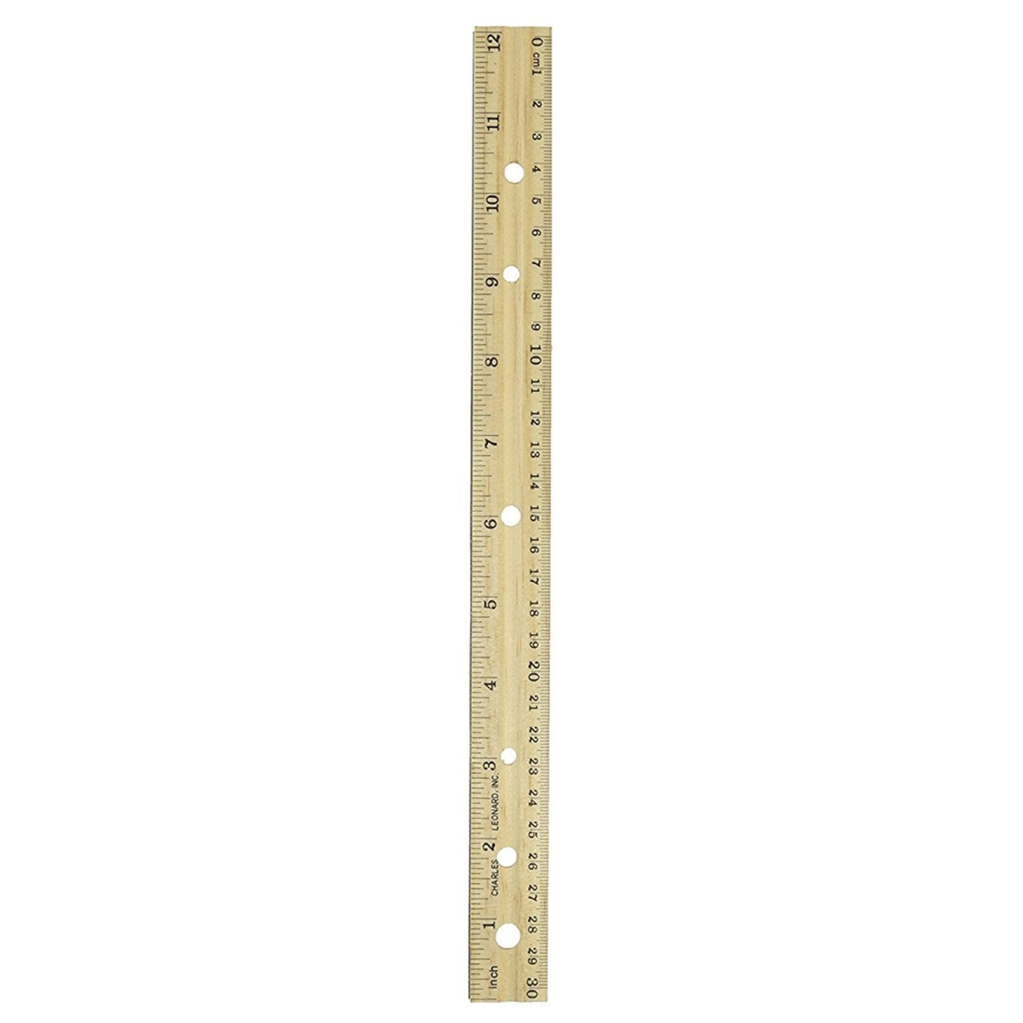 2 Inch / 30 cm Wooden Ruler: 2 Pack Rulers size and feature image