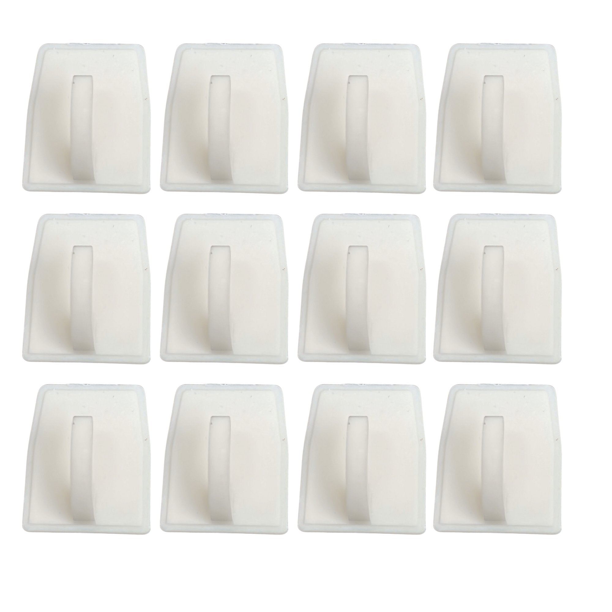 1.5" Xtra Tuff Adhesive Hooks:12 Pack Utility Hooks Hardware size and feature image