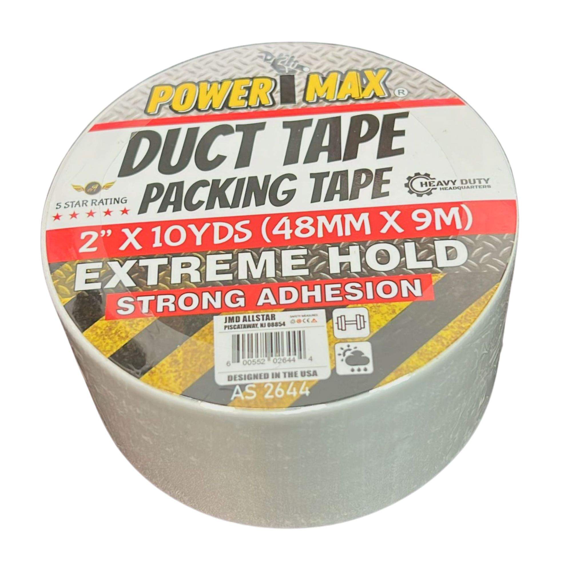 2 Inch x 10 Yards Duct Packing Tape: 1 Pack Duct Tape Maintenance size and feature image
