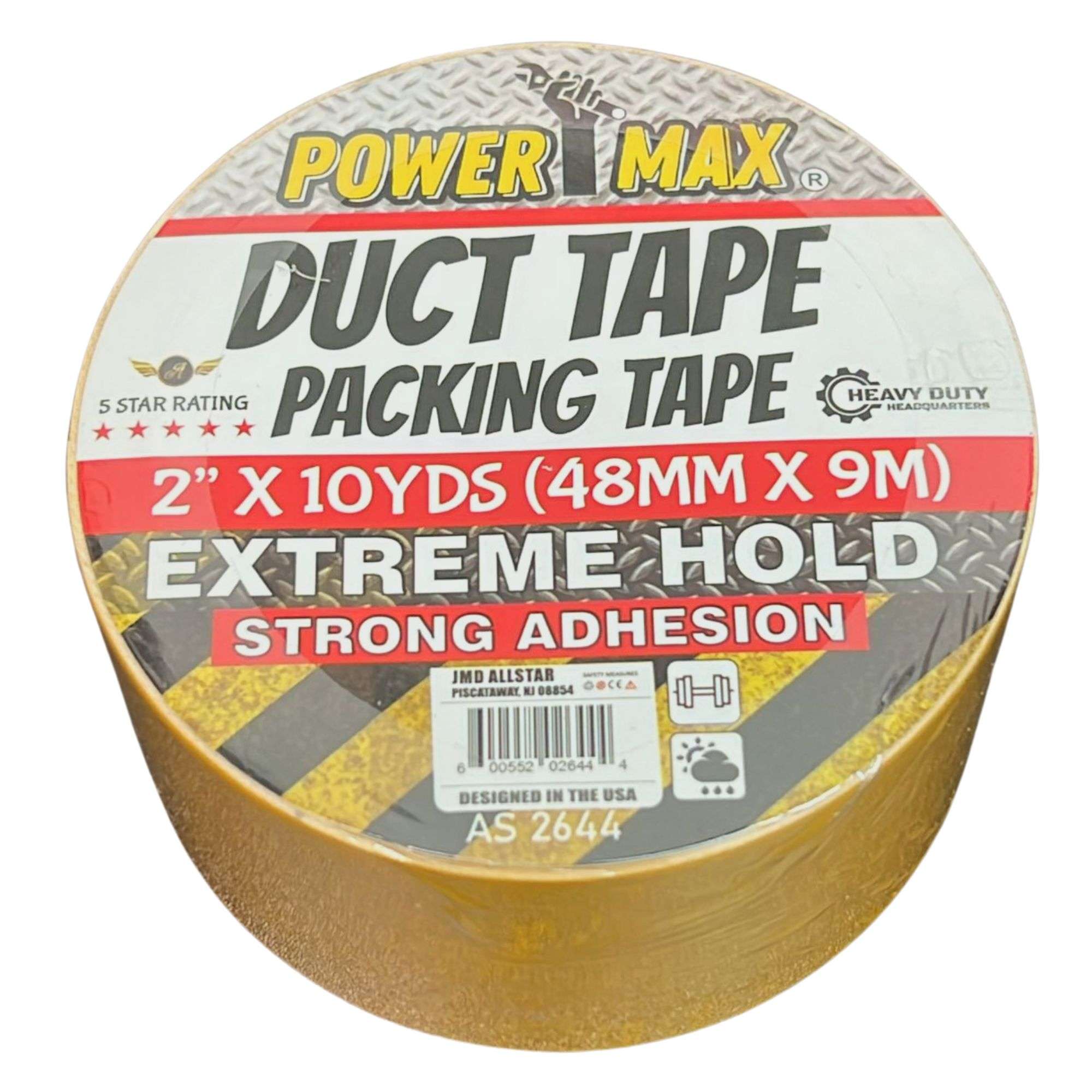 2 Inch x 10 Yards Duct Packing Tape: 1 Pack Duct Tape Maintenance lifestyle use image