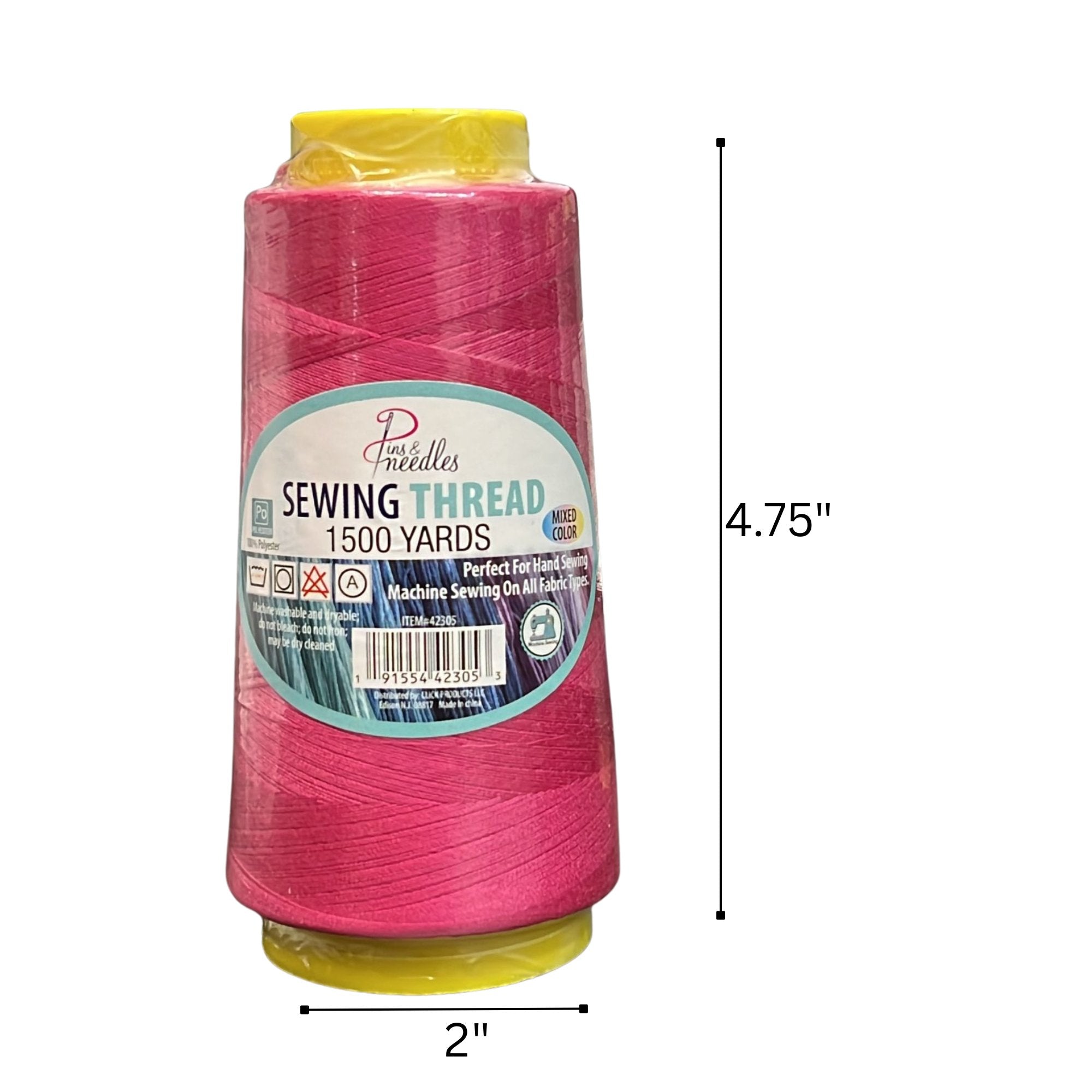 1500 Yards Pins & Needles Sewing Thread:1 Pack DIY product detail image