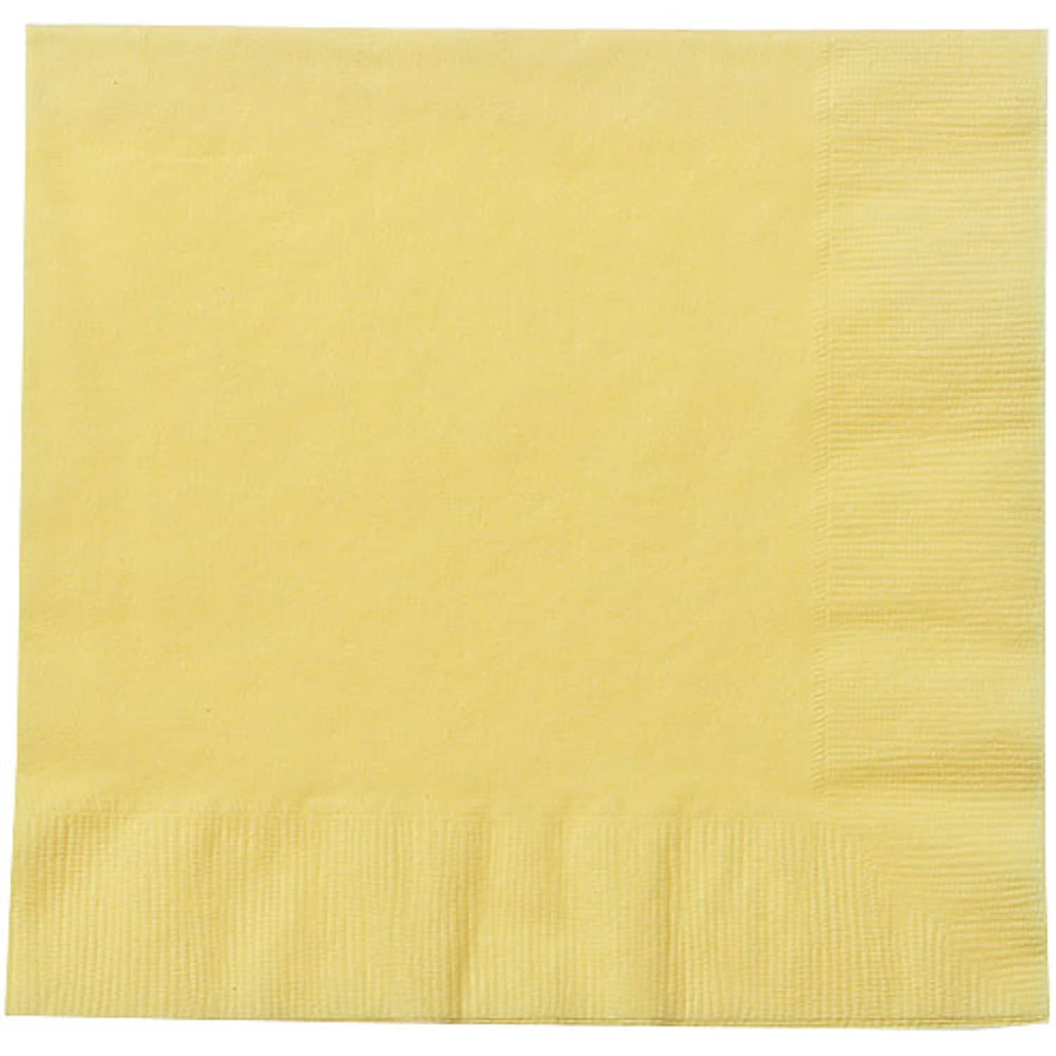 Yellow Lunch Napkins 20 Pack Napkins Party Tableware main product image